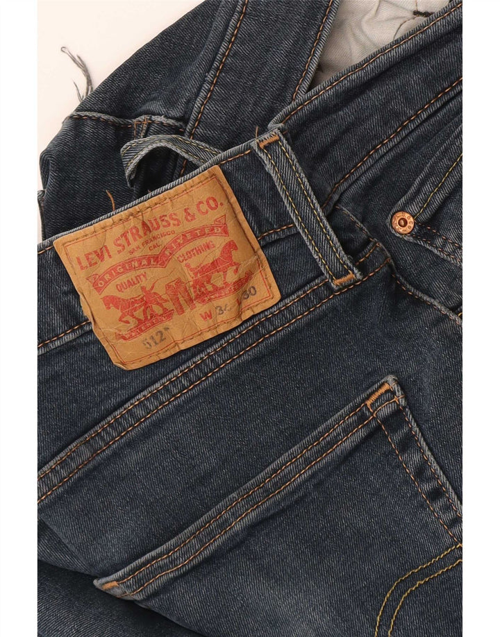 Blugi conici pentru bărbați Levi's 512 Slim W34 L30 bleumarin