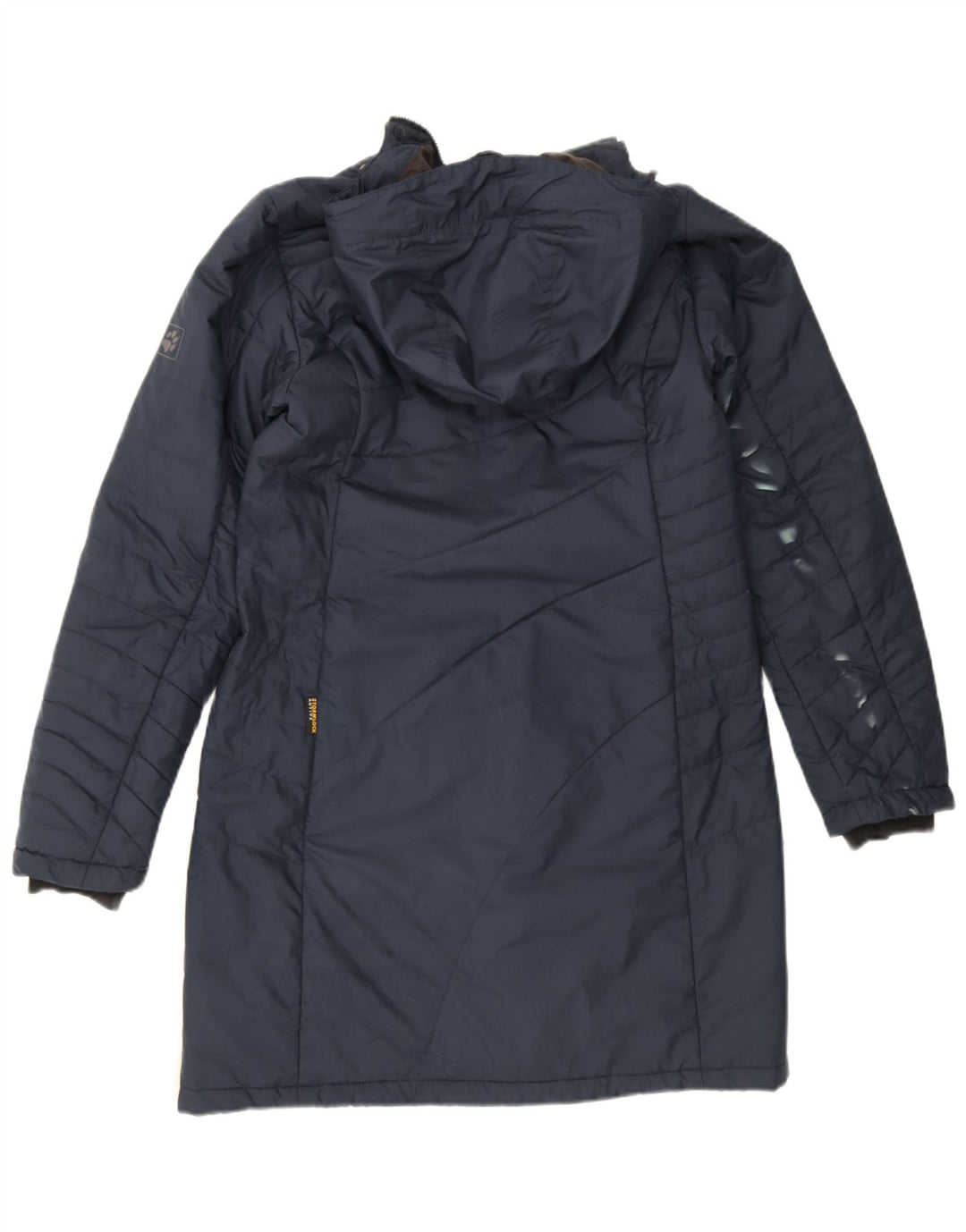 Jack Wolfskin Palton căptușit cu glugă pentru bărbați UK 12/14 Poliester mediu bleumarin