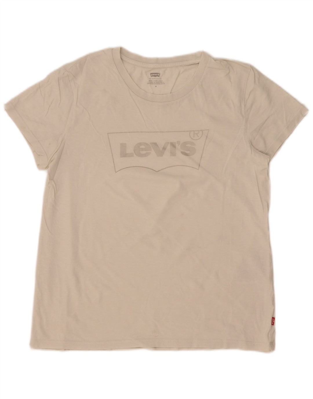 Tricou grafic Levi's pentru femei Top UK 14 Medium White Bumbac