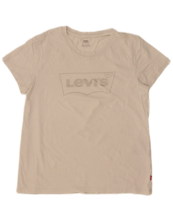 Tricou grafic Levi's pentru femei Top UK 14 Medium White Bumbac