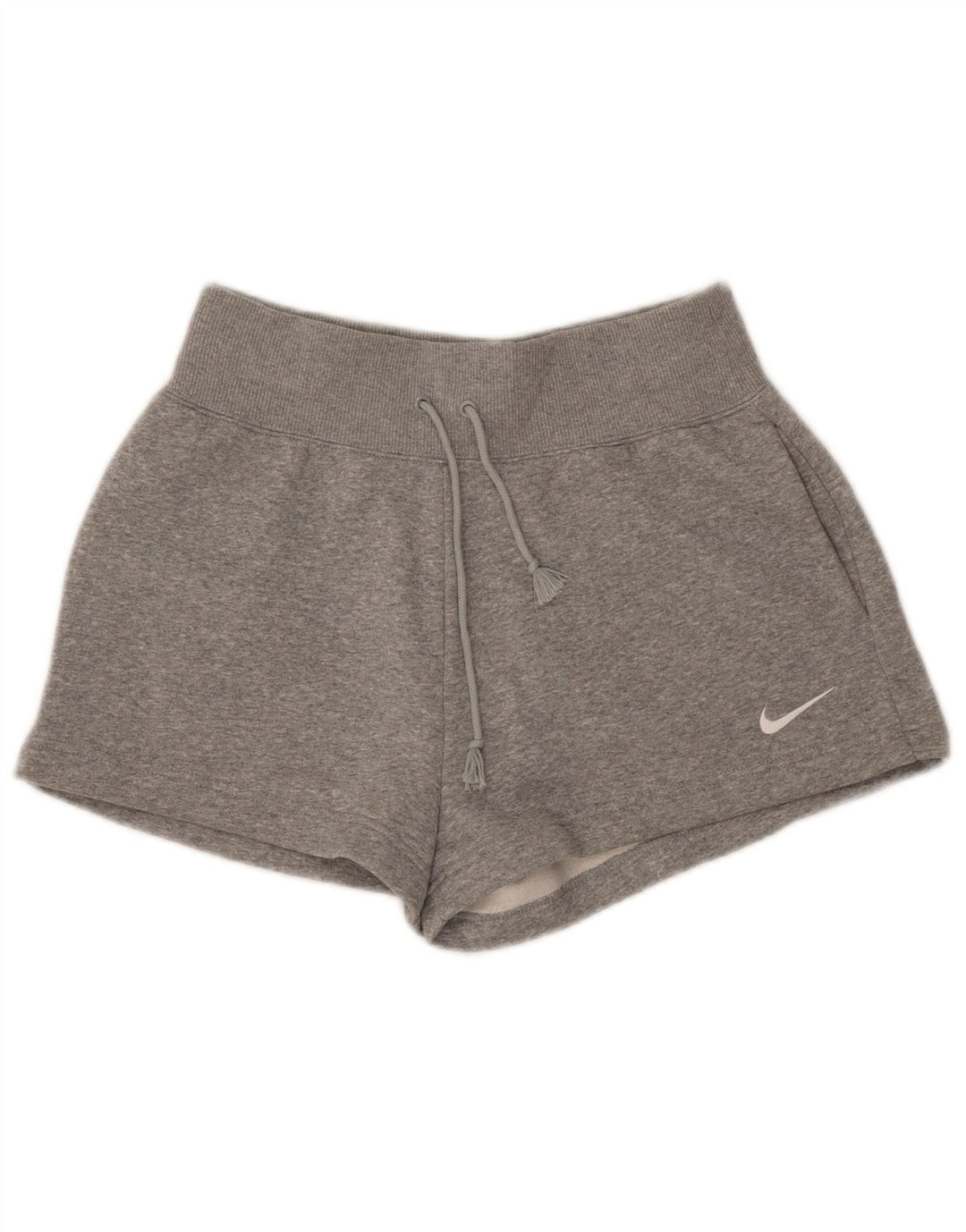 Pantaloni scurti sport NIKE pentru femei UK 10, bumbac gri mic