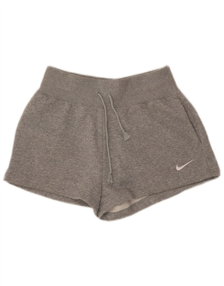 Pantaloni scurti sport NIKE pentru femei UK 10, bumbac gri mic
