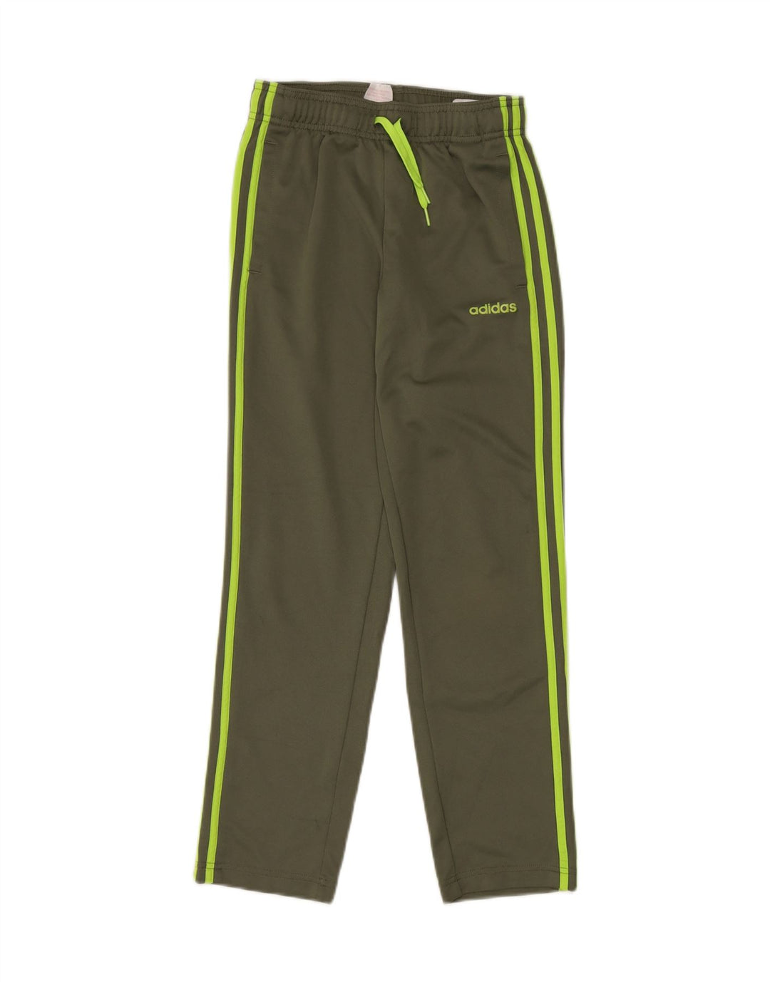 Pantaloni de trening ADIDAS Climalite pentru baieti 11-12 ani Kaki Poliester