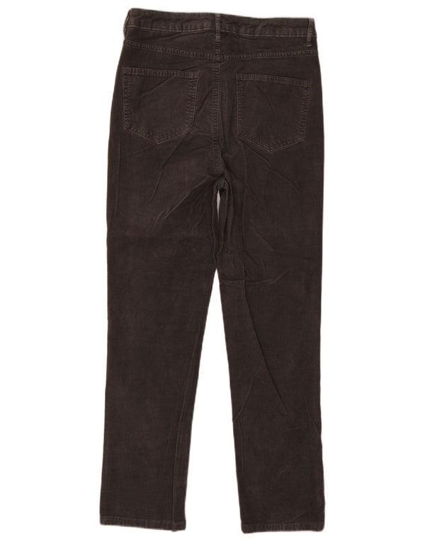 Pantaloni drepti din velur pentru femei Marks & Spencer UK 10 Small W28 L26 Gri