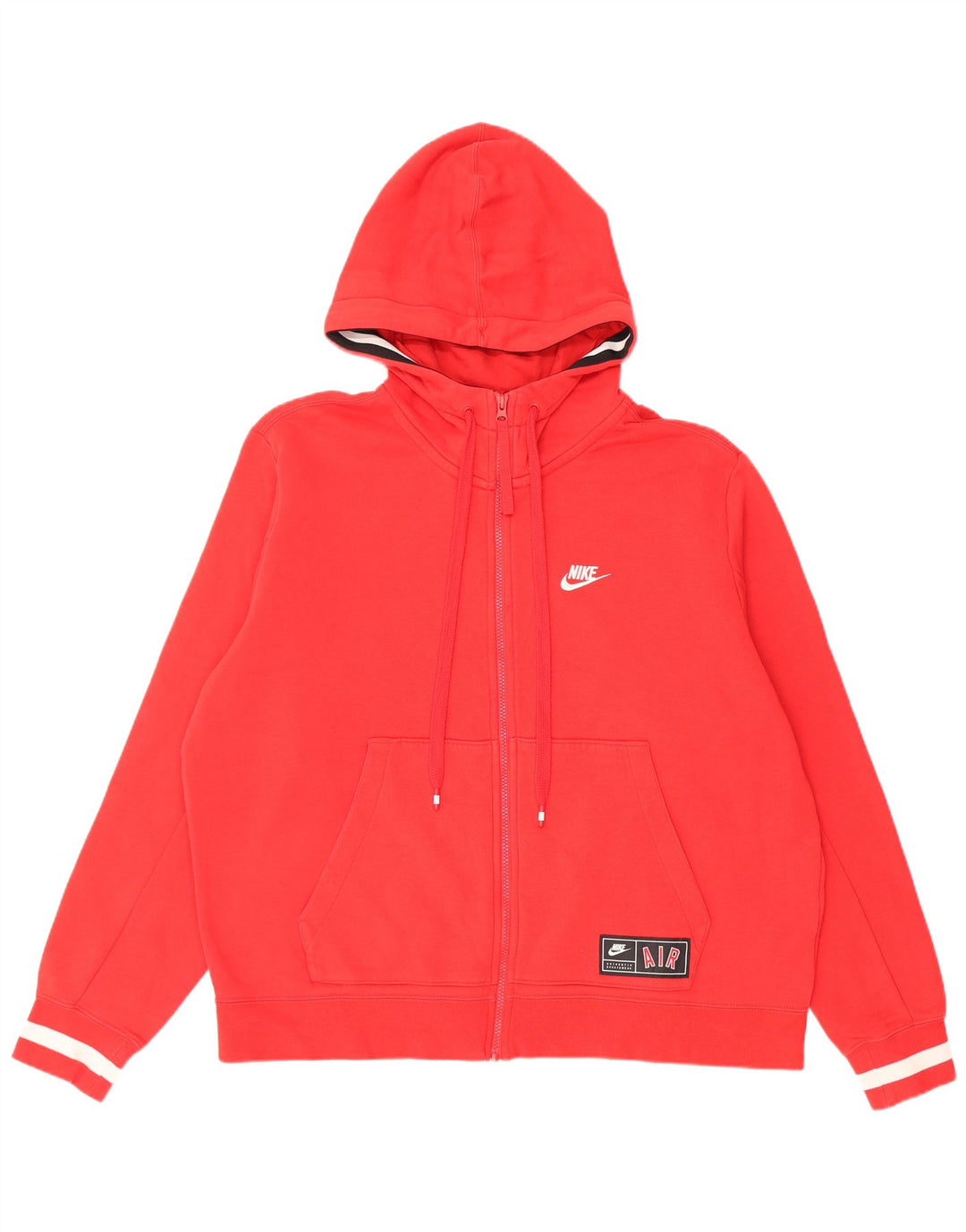Pulover Nike Graphic Zip pentru bărbați, bumbac mare, roșu