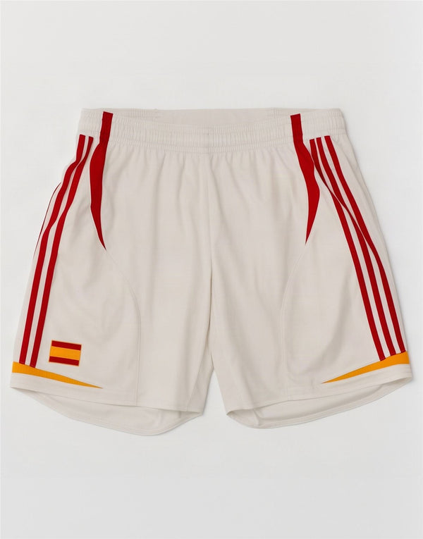 Pantaloni scurți sport pentru bărbați Adidas XL, alb, poliester color bloc