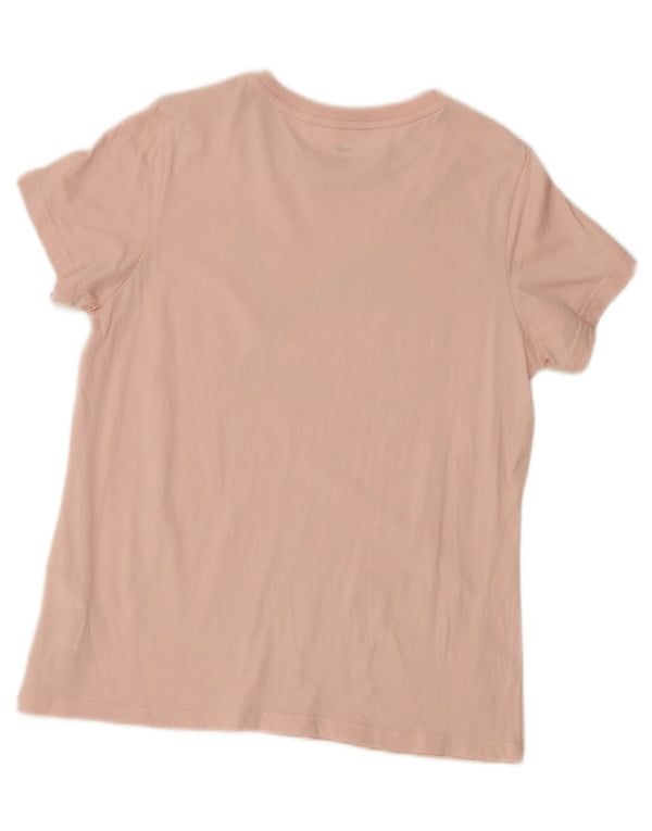 Puma Womens Graphic T-Shirt Top UK 14 Large Pink Cotton