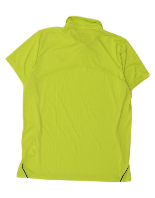 Tricou polo Asics pentru bărbați, galben mediu sport