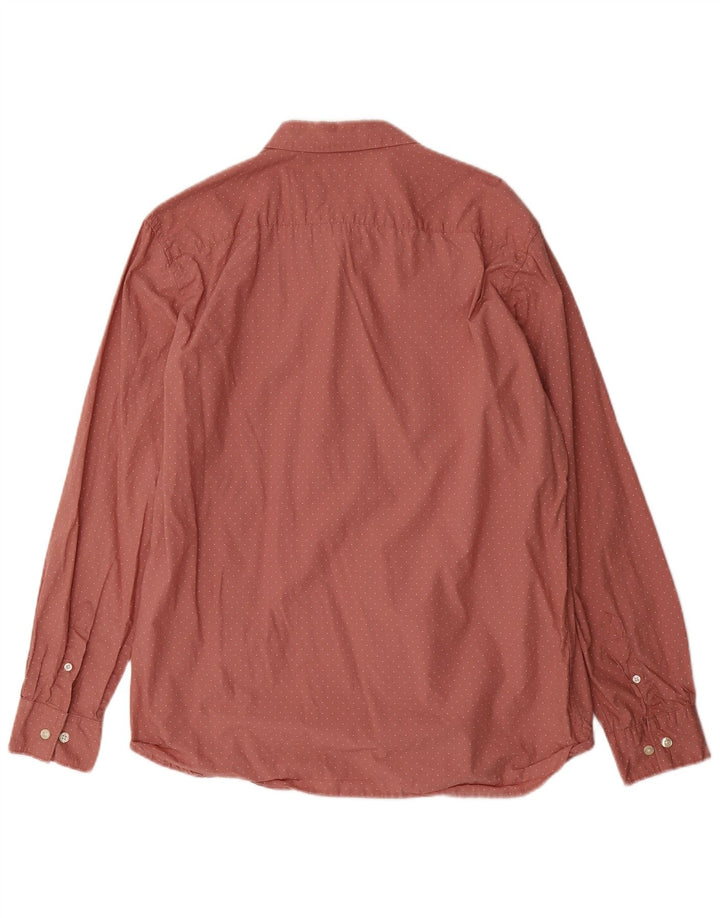 FRENCH CONNECTION Cămașă pentru bărbați XL Burgundy Spotted Bumbac