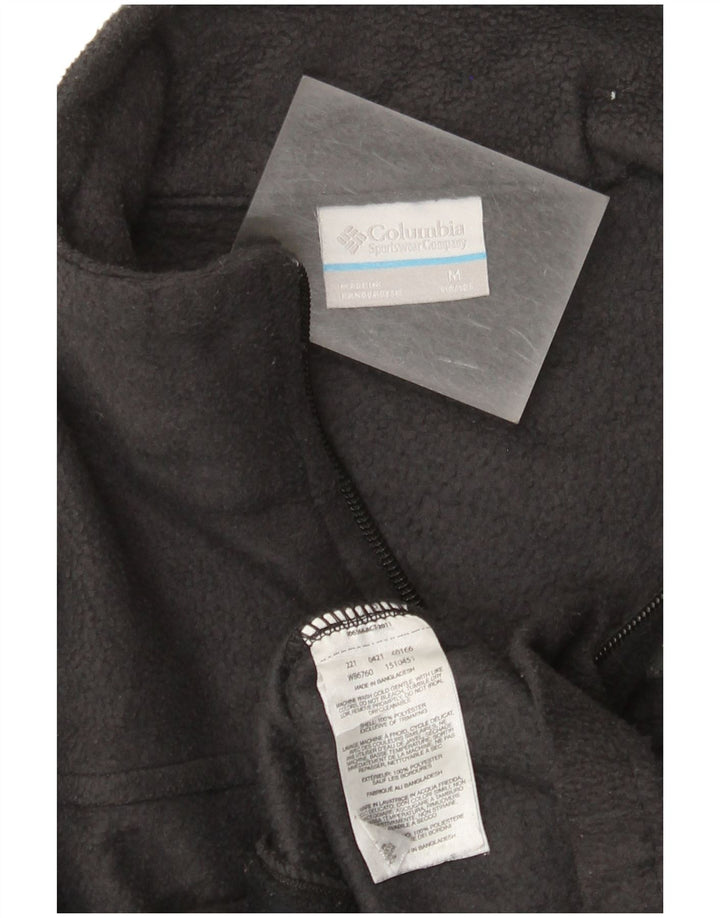 Jachetă fleece Columbia pentru fete 10-11 ani poliester mediu negru