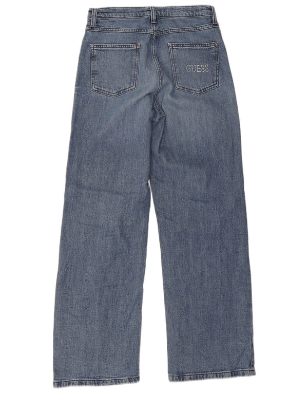 Blugi pentru fete Guess cu picioare late 15-16 ani W28 L30 Albastru