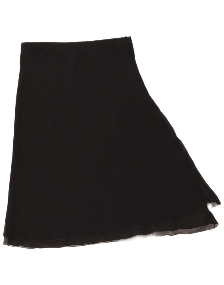 Fusta Benetton pentru femei See Through A-Line W32 Large Black