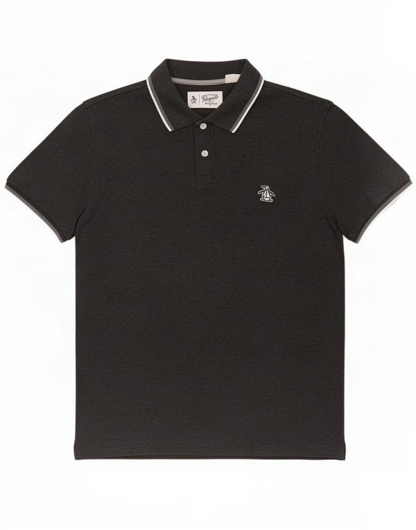 Tricou polo pentru bărbați Penguin, bumbac gri mediu