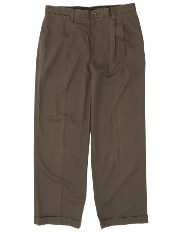 Eddie Bauer Pantaloni chino pentru bărbați, cu ajustare relaxată, L34 L32, bumbac kaki