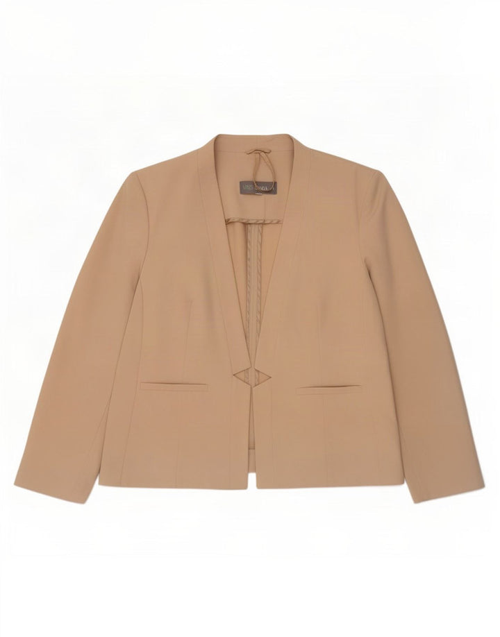 Jachetă pentru femei Marks & Spencer Open Blazer UK 20 2XL Bej Poliester