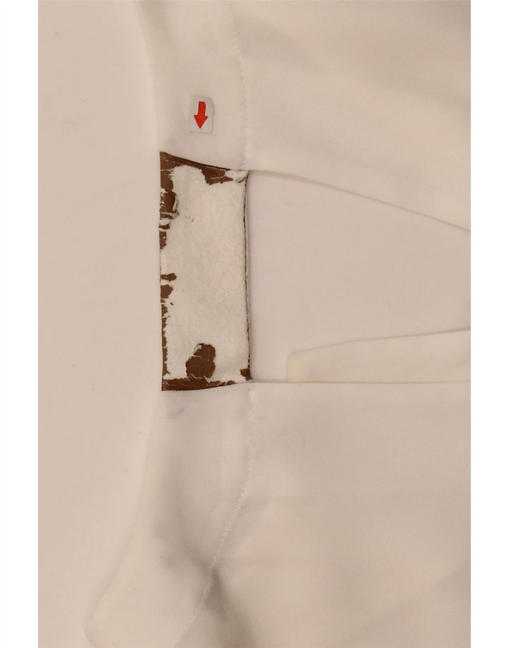 Bluză fără mâneci pentru femei Zara UK 18 XL Alb