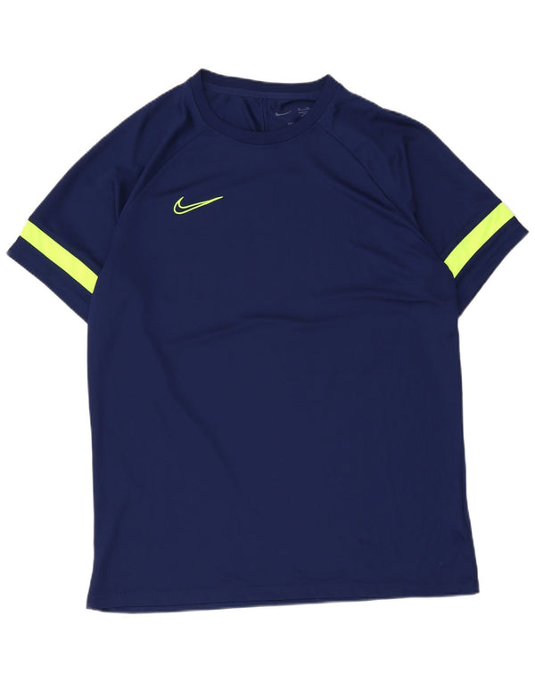 Tricou pentru bărbați Nike Dri Fit Top XL bleumarin poliester color bloc