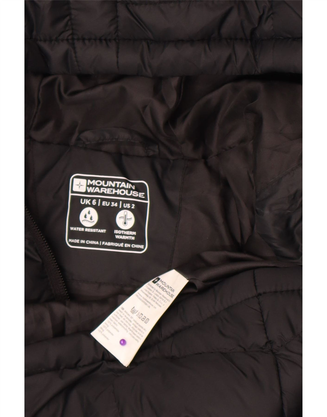 Jachetă căptușită cu glugă pentru femei Mountain Warehouse UK 6 XS Poliester negru