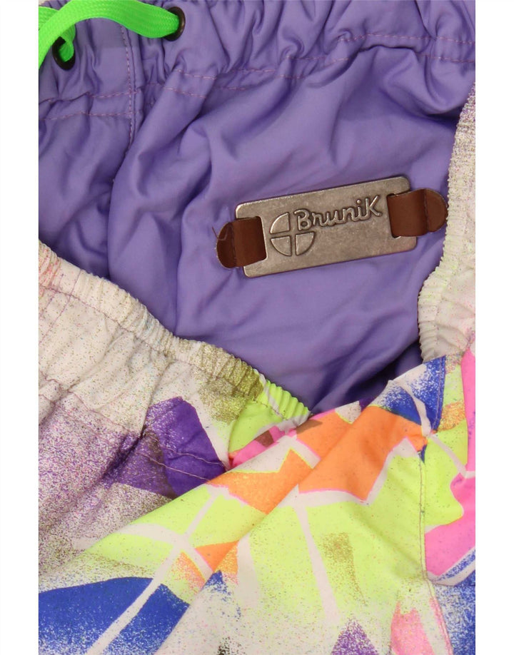 Brunik Pantaloni Windbreaker Femei IT 42 Medium Multicolor Geometric