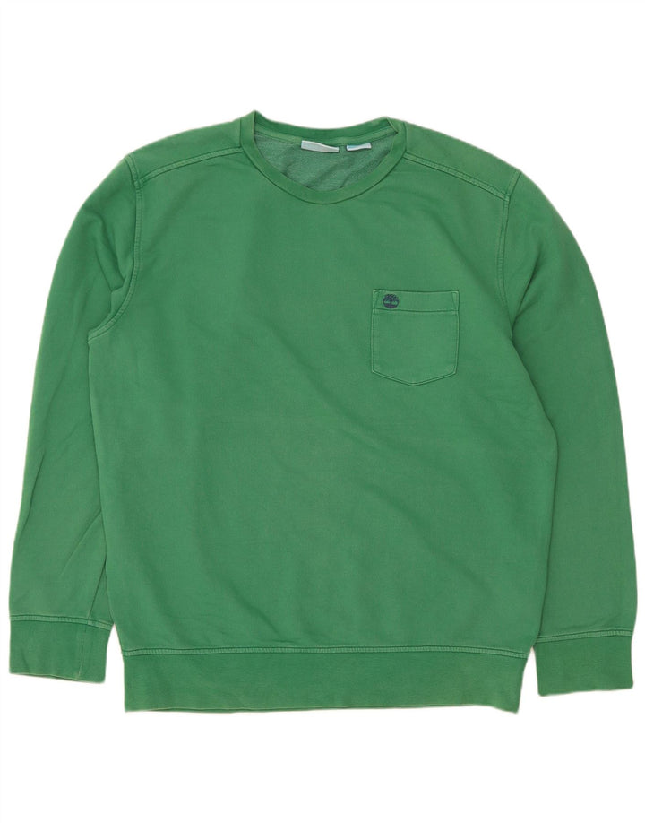 Hanorac pentru bărbați Timberland Jumper mare din bumbac verde