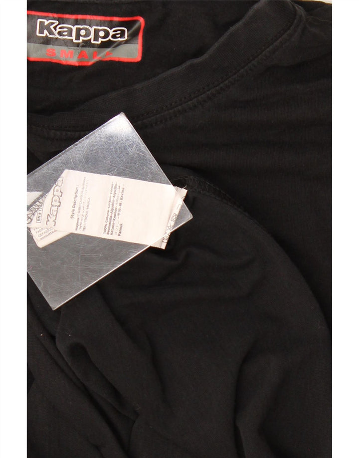 Tricou grafic pentru bărbați Kappa Top mic bumbac negru