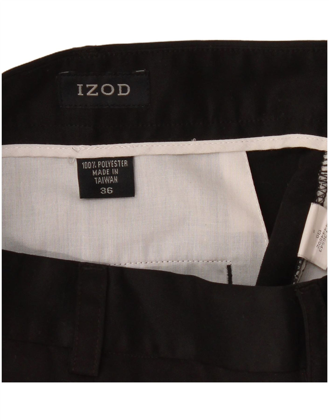 Pantaloni scurți Izod Pegged Chino W36 Poliester negru mare