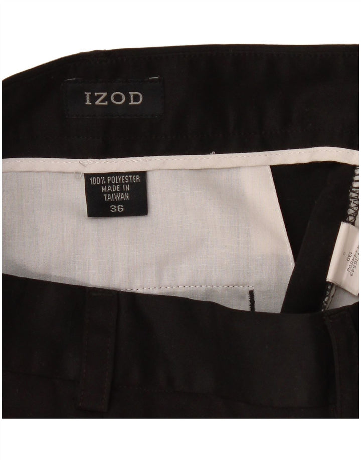 Pantaloni scurți Izod Pegged Chino W36 Poliester negru mare