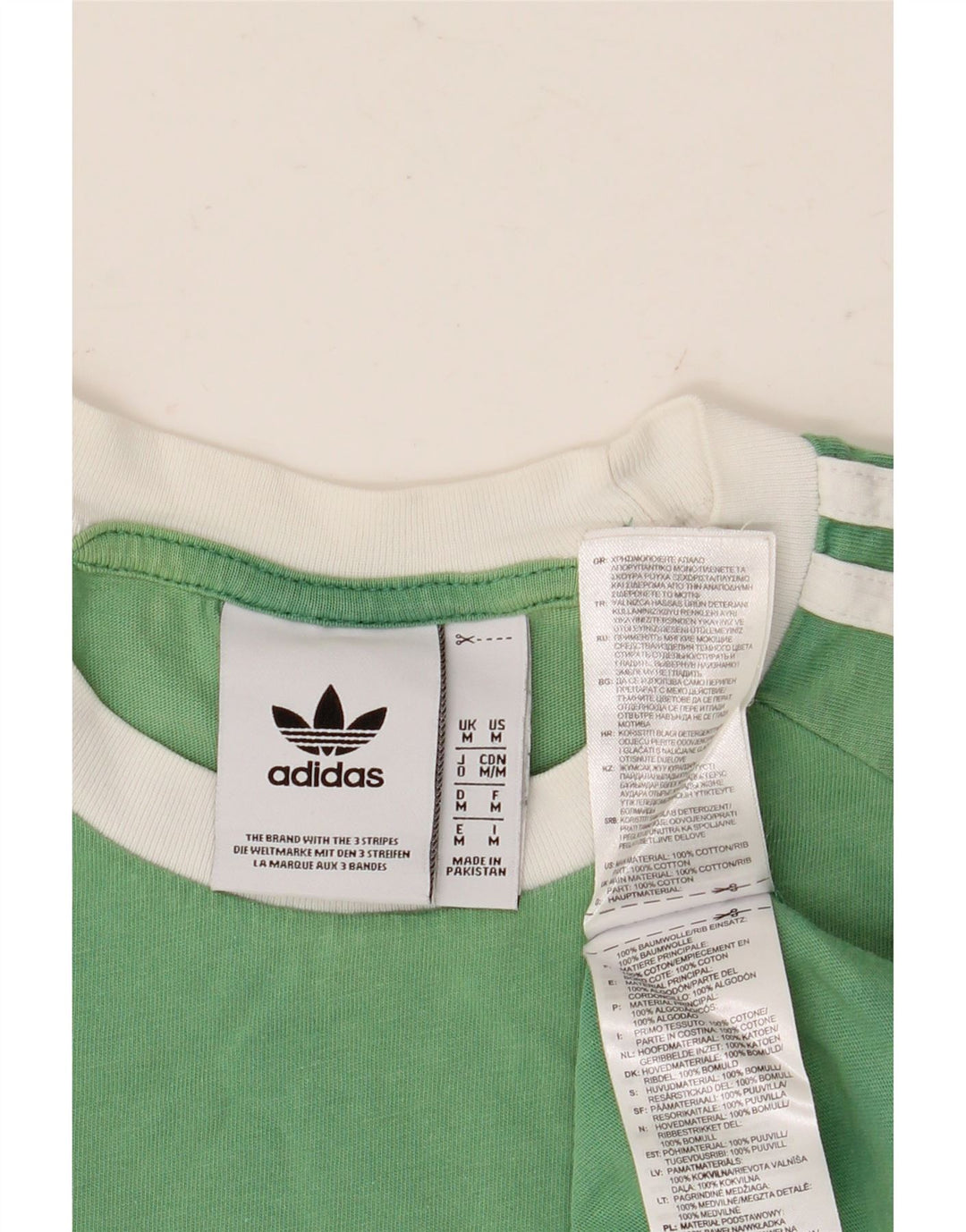 Tricou pentru bărbați ADIDAS Top din bumbac verde mediu