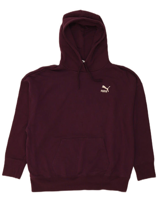 Pulover cu glugă Puma, cu ajustare largă, pentru femei, UK 18 XL, bumbac maro