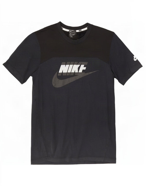 Tricou grafic Nike pentru bărbați Top mic, negru, bumbac