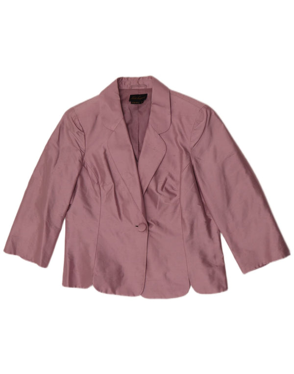Luisa Spagnoli jachetă pentru femei cu mânecă 3/4 și 1 nasture, IT 48 XL violet