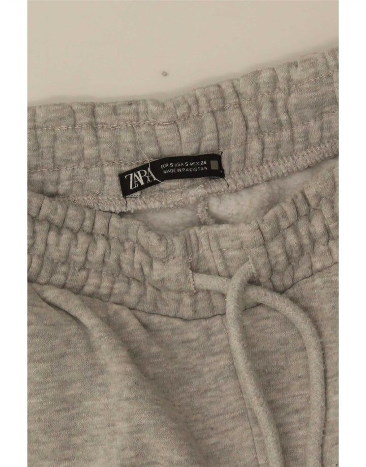 Pantaloni de trening pentru femei Zara Joggeri mici, gri cu pete