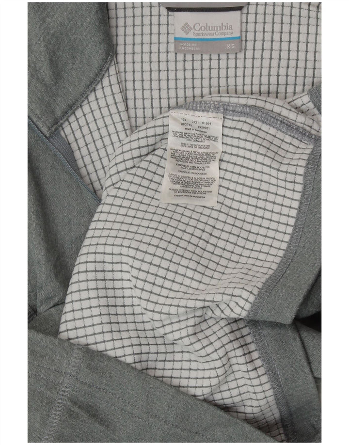 COLUMBIA pentru bărbați Omni-Wick, cu fermoar, decolteu, pulover, trening Top XS poliester gri