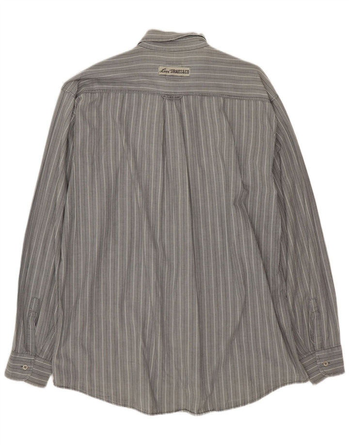 Cămașă pentru bărbați LEVI'S XL, gri Pinstripe