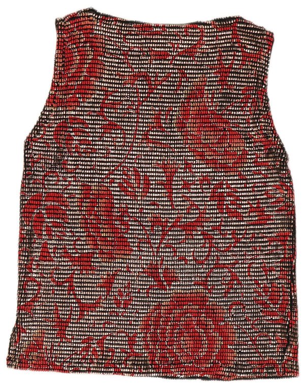 Bluză fără mâneci pentru femei Pancaldi & B UK 12 Medium Red Floral