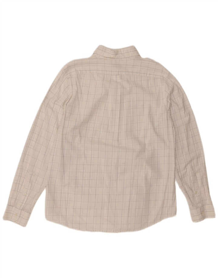Cămașă pentru bărbați BENETTON XL, bumbac cu carouri albe