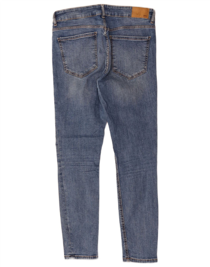 Blugi skinny dama Zara EU 40 Medium W30 L27 Albastru