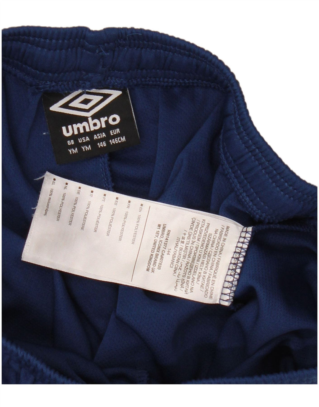 Pantaloni scurți sport Umbro Băieți 9-10 Ani Poliester Mediu Bleumarin