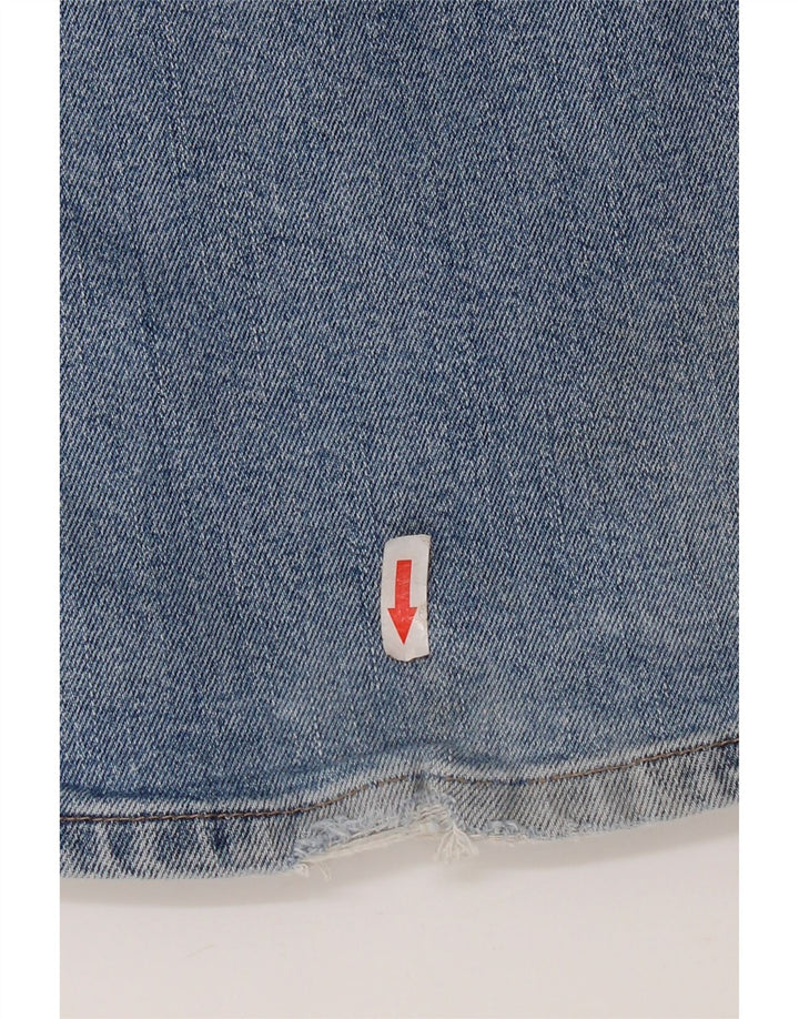 Blugi drepti pentru bărbați Wrangler W34 L30 Bumbac albastru
