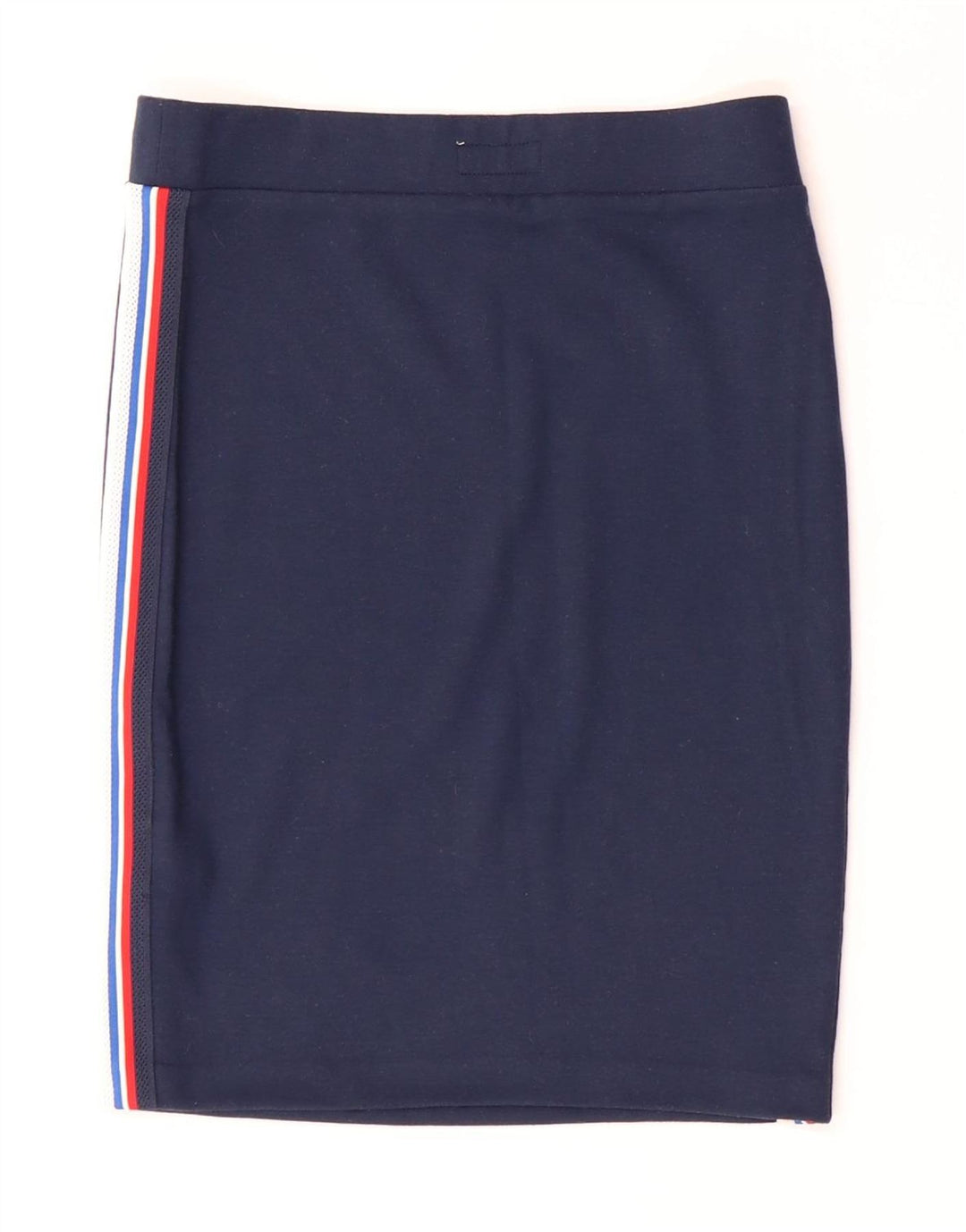 Fusta creion Tommy Hilfiger pentru femei, mică W26, poliester cu dungi bleumarin