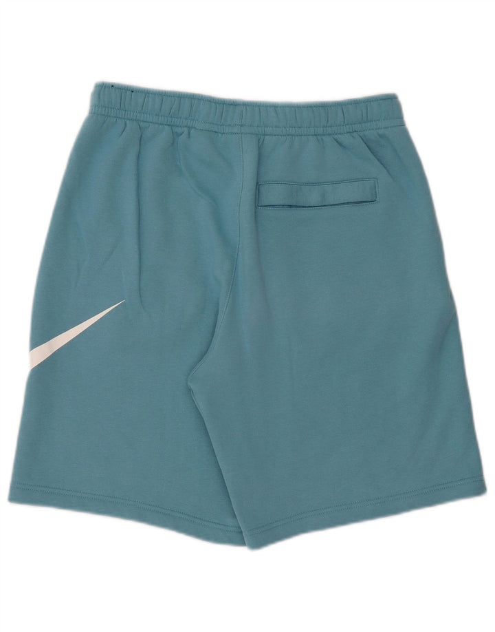 Pantaloni scurți sport grafic Nike pentru bărbați, bumbac albastru mediu