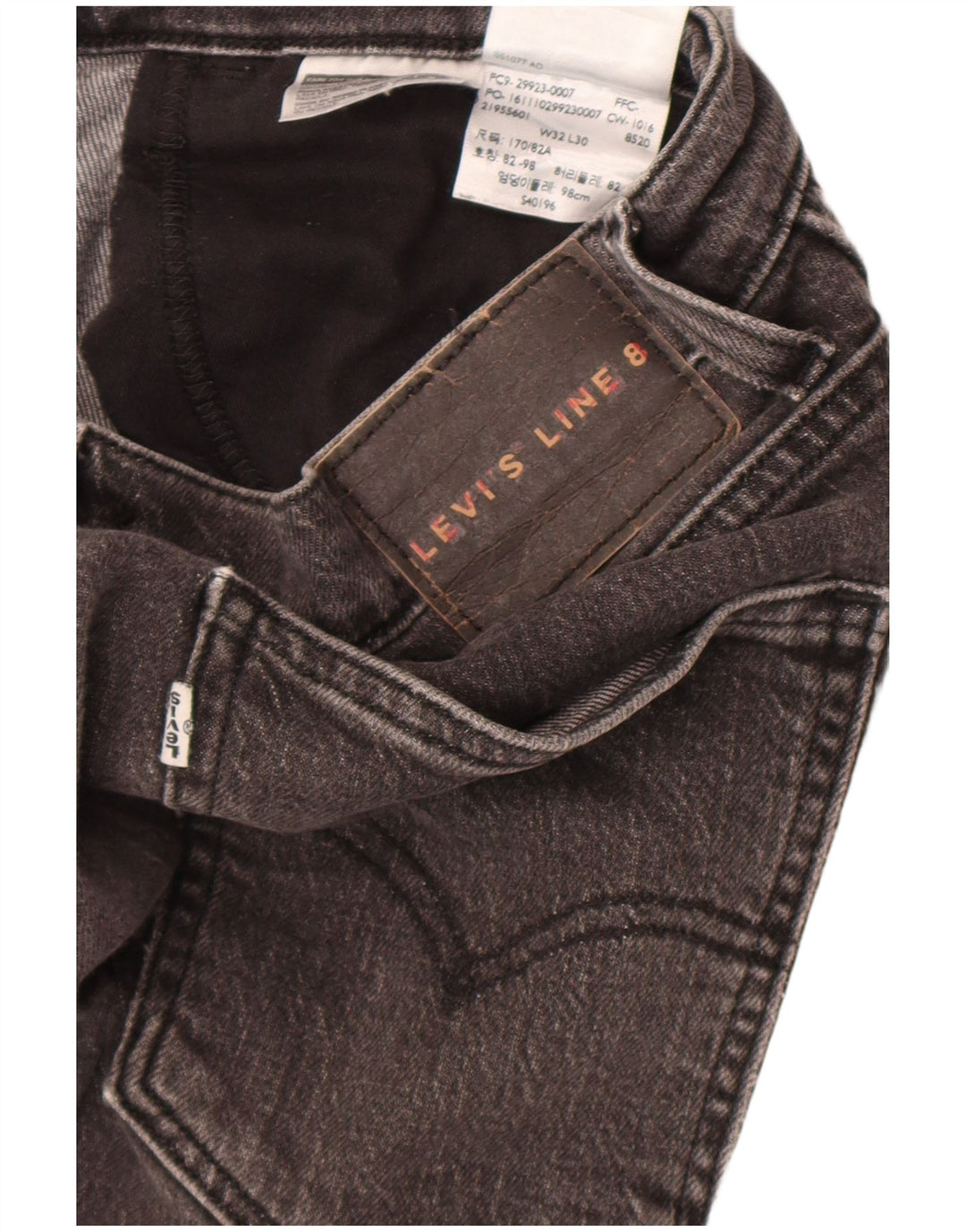 Blugi Levi's pentru bărbați Line 8 Slim W32 L30 bumbac gri