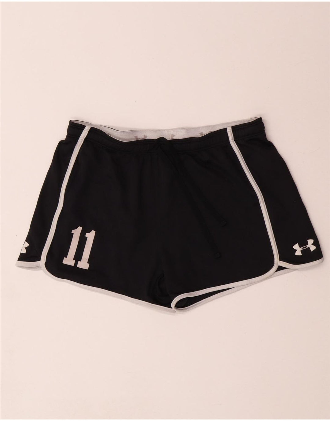 Pantaloni scurți sport grafic pentru femei UNDER ARMOUR Heat Gear UK 14 Medium Black