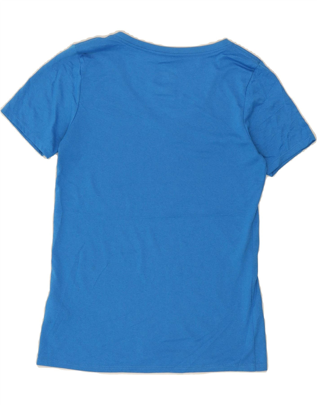 NIKE Womens Dri Fit Graphic T-Shirt Top UK 10 Small Blue Polyester Vintage Nike and Second-Hand Nike from Messina Hembry 