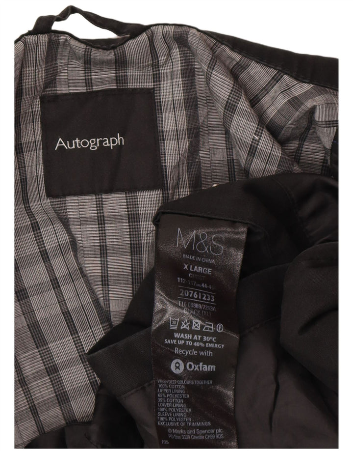 Geacă Bomber pentru bărbați Marks & Spencer Autograph UK 42 XL, bumbac negru