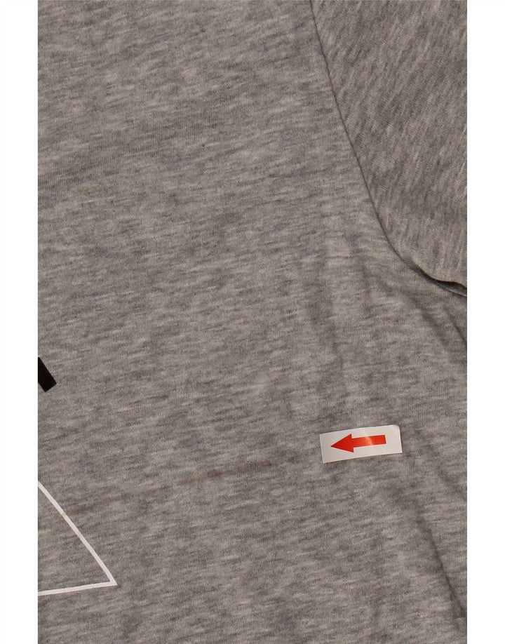 Tricou grafic Nike pentru bărbați Top mare din bumbac gri