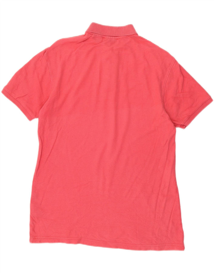 Tricou polo pentru bărbați FILA, bumbac, roz mic