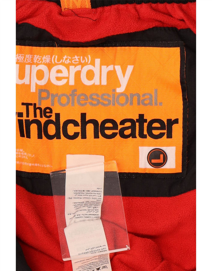 Jachetă de vânt cu glugă pentru bărbați SUPERDRY The Windcheater UK 40 Large Black