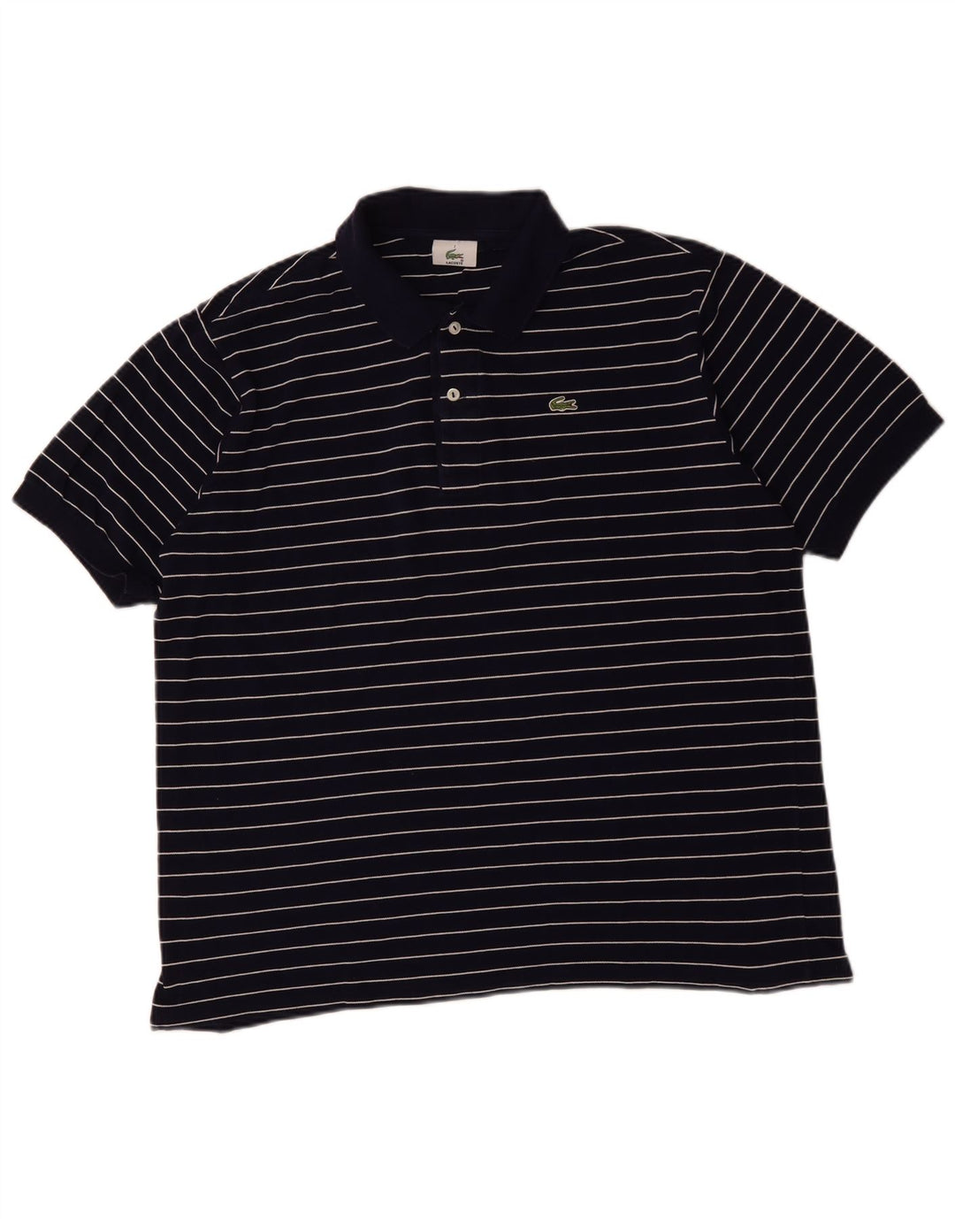 Tricou polo pentru bărbați Lacoste Mărimea 7 2XL Bleumarin cu dungi