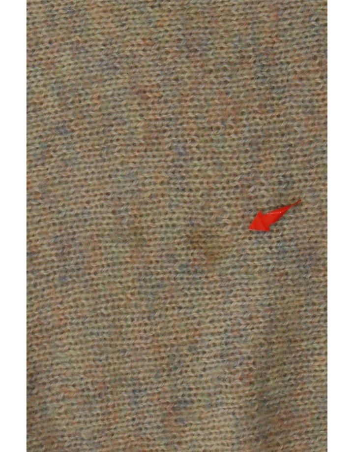 VINTAGE Pulover cu gât de barcă pentru femei UK 14 mare, multicolor, pete